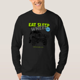 Camiseta Aventura 101 Coma Durma Roda Repita 80 Série Cru