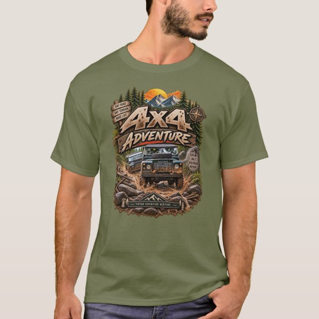 Camiseta Aventura 4x4 (Frente)
