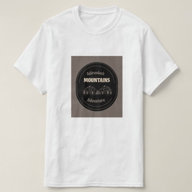 Camiseta aventura Adirondack (Frente do Design)