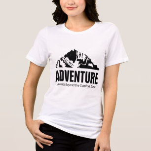 Camiseta Aventura aguarda além da zona de conforto