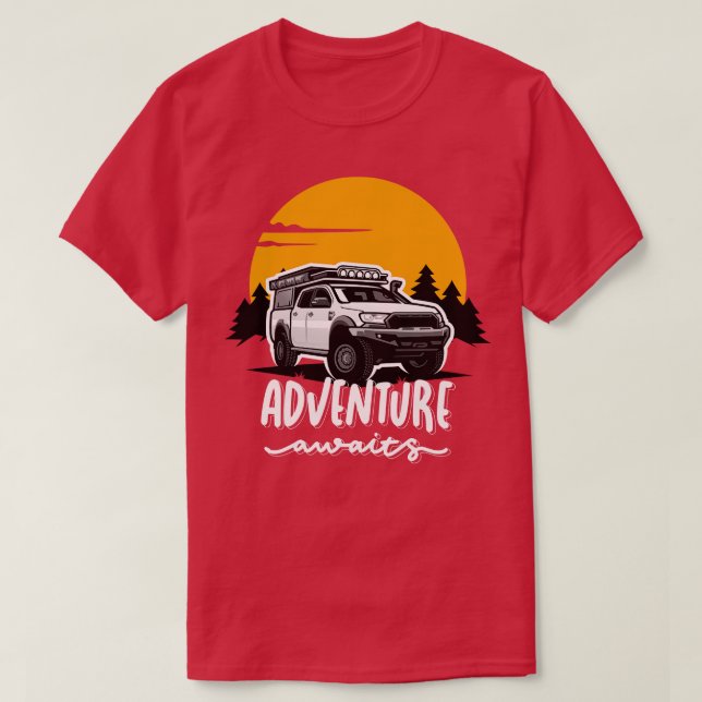 Camiseta Aventura Aguarda Desvio (Frente do Design)