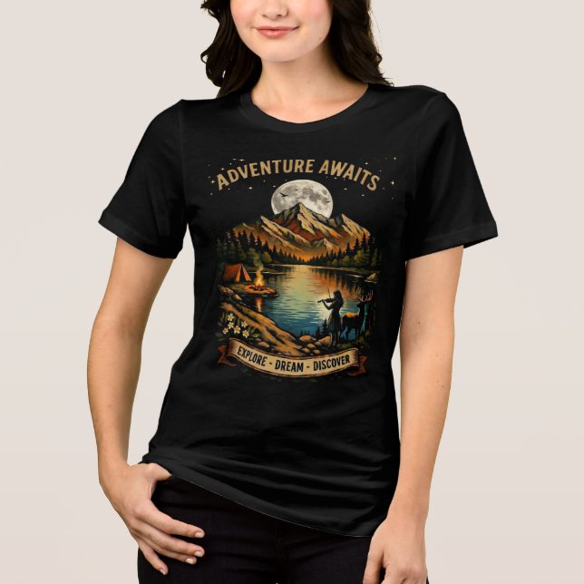 Camiseta Aventura Aguarda sob a Lua (Frente)