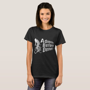 Camiseta Aventura antes da bicicleta Fu do ciclo do