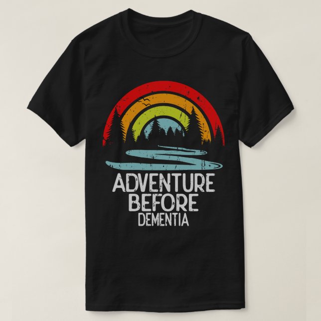 Camiseta Aventura antes da demência (Frente do Design)