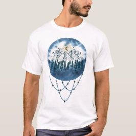 Camiseta Aventura ao ar livre de pinheiro das montanhas Sno