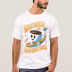 Camiseta Aventura - Café Vibrante no Espaço