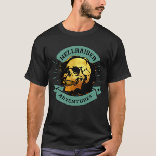 Camiseta Aventura Caveira Dourada Hellraiser