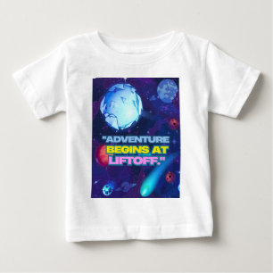 Camiseta Aventura começa no copo isolado de lançamento