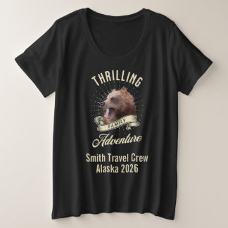 Camiseta Aventura da Família de Ursos Personalizados