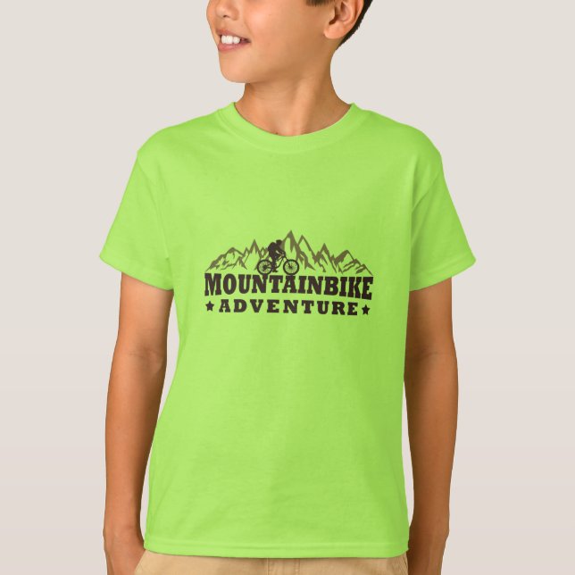 Camiseta aventura da mountain bike (Frente)