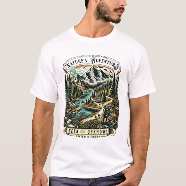 Camiseta Aventura da Natureza (Frente)