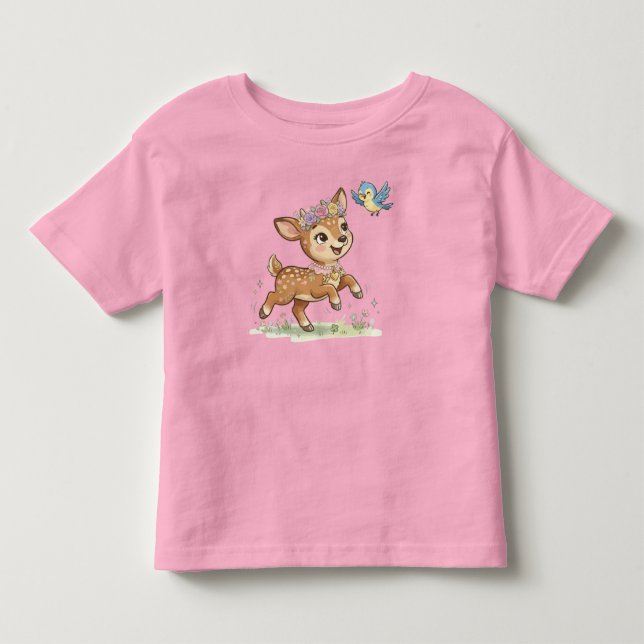 Camiseta Aventura da Pequena Cerva (Frente)