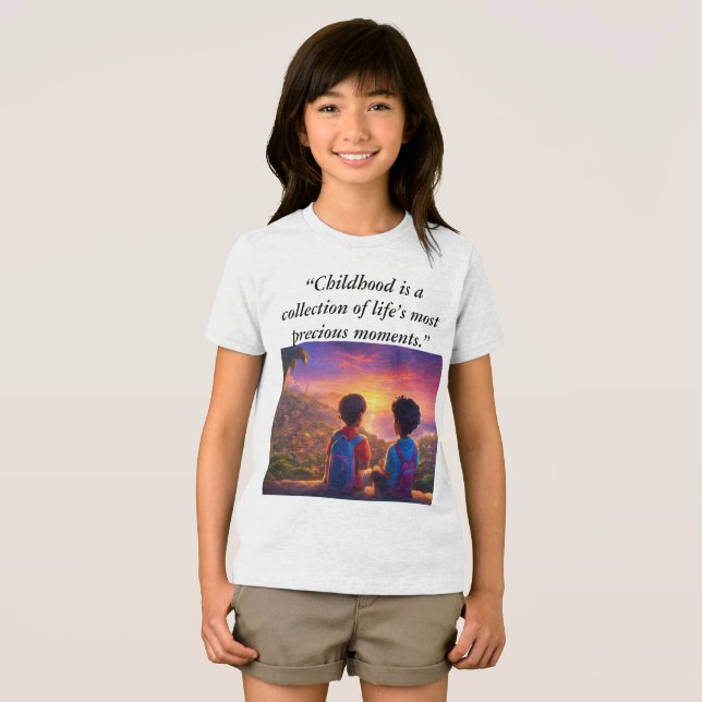 Camiseta "Aventura das Memórias da Infância - Crianças T-Sh (Frente Completa)