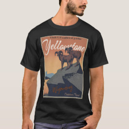 Camiseta aventura das montanhas da safra Yellowstone