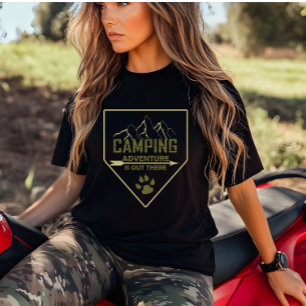 Camiseta aventura de acampamento