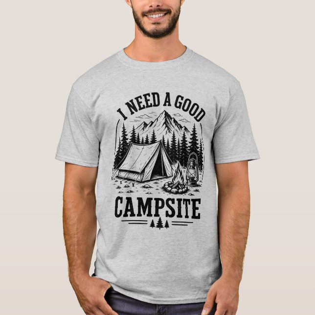 Camiseta Aventura de Acampamento Presente de Acampamento na (Frente)