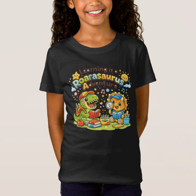Camiseta Aventura de Aprendizado Roarasaurus (Frente)