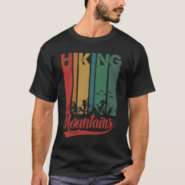 Camiseta Aventura de Caminhada na Montanha Trilha na Selva