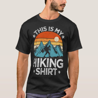 Camiseta Aventura de caminhada na montanha Vintage Este é o