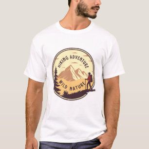 Camiseta Aventura de Caminhada Natureza Selvagem Montanha R
