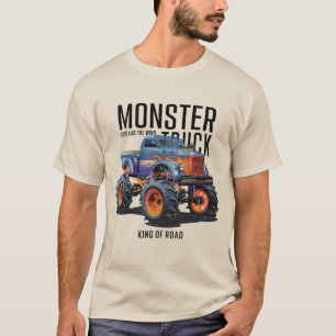 Camiseta Aventura de Caminhão Monstro Off Road Design