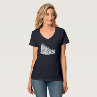 Camiseta Aventura de Camping na Montanha Natureza