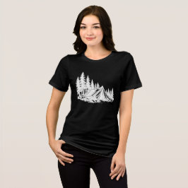 Camiseta Aventura de Camping na Montanha Natureza