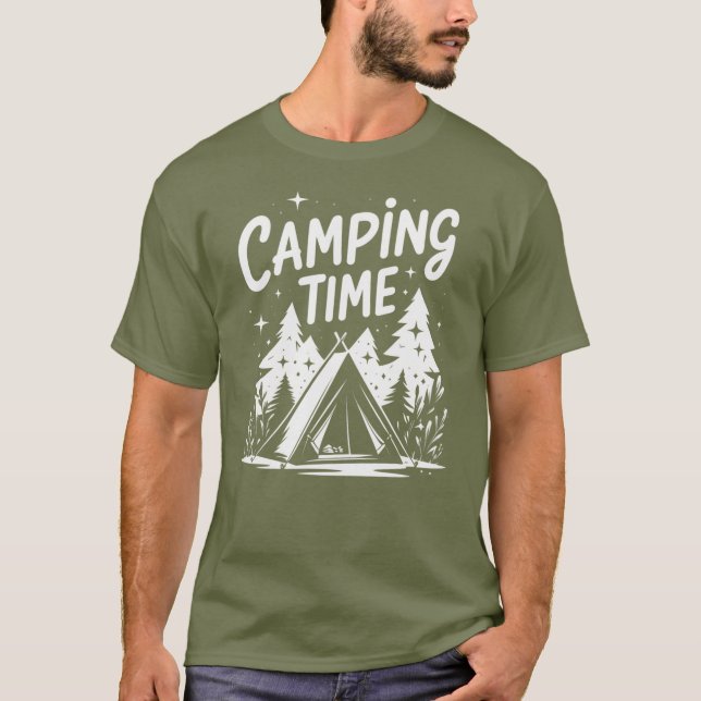Camiseta Aventura de Camping Time (Frente)