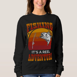 Camiseta Aventura de Carretel de Pesca Design Pôr do Sol
