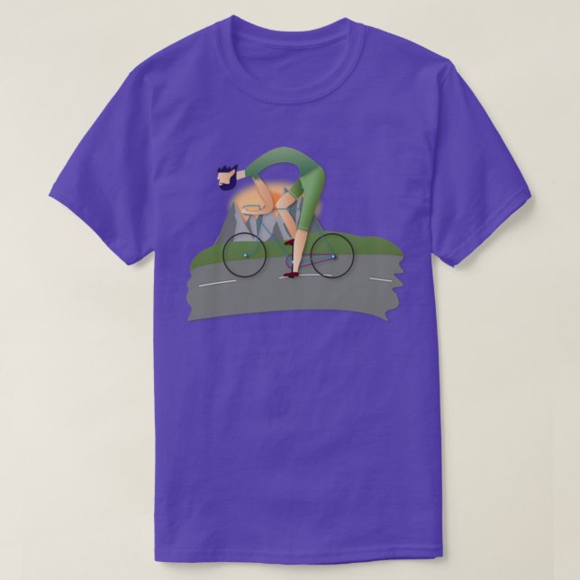 Camiseta Aventura de ciclismo (Frente do Design)