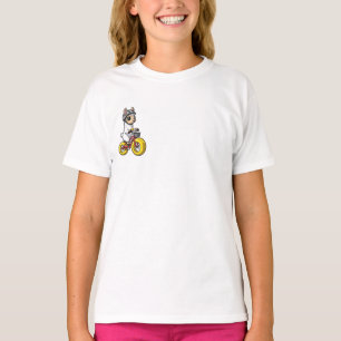 Camiseta Aventura de Ciclismo com Capacete de Alpaca para C