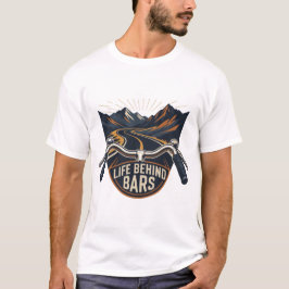 Camiseta Aventura de Ciclismo Estrada Montanhosa Atrás das 