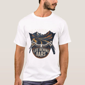 Camiseta Aventura de Ciclismo Estrada Montanhosa Atrás das 