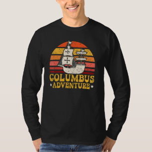 Camiseta Aventura de Colombo Dia de Cristóvão Colombo Naveg