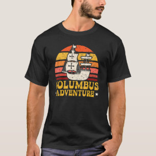 Camiseta Aventura de Colombo Dia de Cristóvão Colombo Naveg