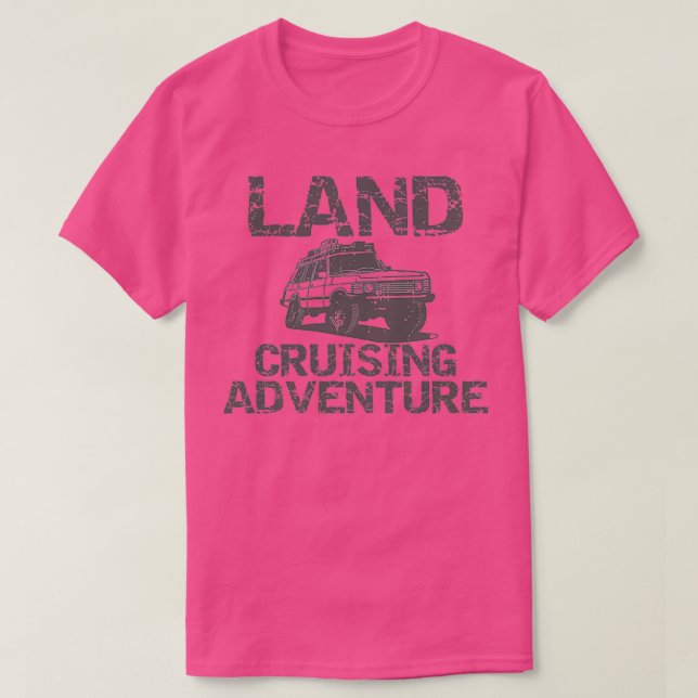 Camiseta Aventura de Cruzamento Terrestre 4WD (Frente do Design)