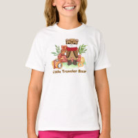 Aventura de desenho animado de urso fofo vintage v