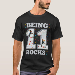 Camiseta Aventura de escalada de 11 anos de idade no aniver