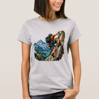 Camiseta Aventura de escalada em rocha para alpinistas