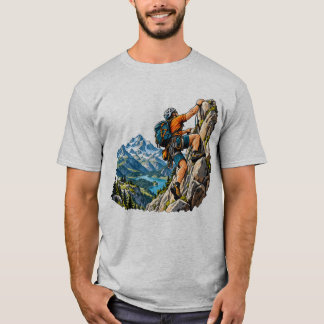 Camiseta Aventura de escalada em rocha para escaladores de