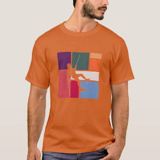 Camiseta Aventura de escalada em rocha vintage para família