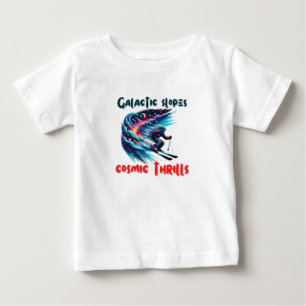Camiseta Aventura de Esqui Cósmico no Espaço