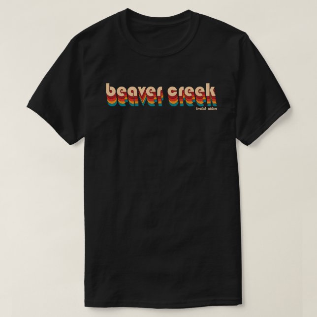 Camiseta Aventura de Esqui do Creek do Beaver (Frente do Design)