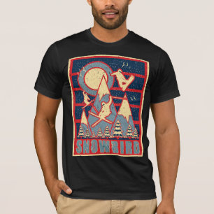 Camiseta Aventura de Esqui Montanha Snowbird dos anos 80