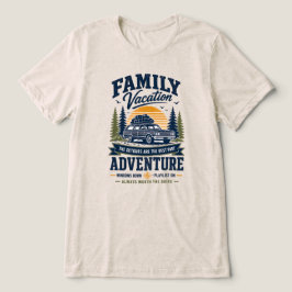 Camiseta Aventura de Férias em Família Design de Viagem Rod