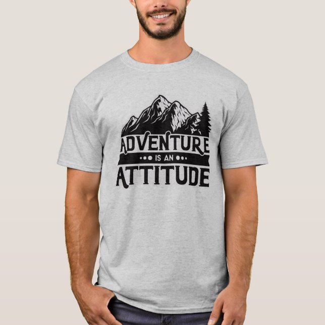 Camiseta Aventura de Férias Personalizadas é uma Atitude (Frente)