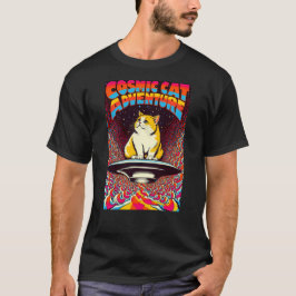 Camiseta Aventura de Gato Cósmico