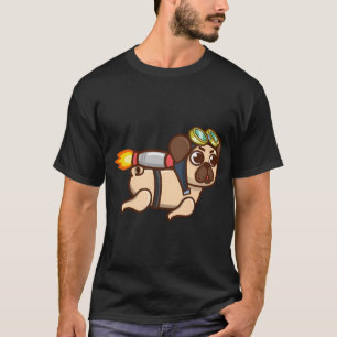 Camiseta Aventura de Jetpack Pug's