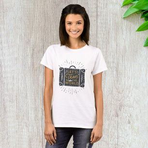 Camiseta Aventura de Mala de Viagem Pelo Mundo