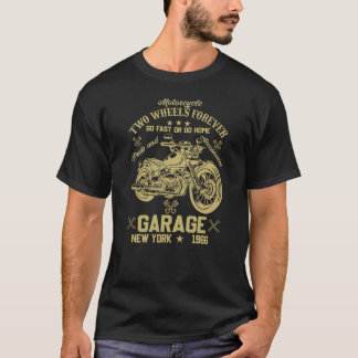 Camiseta Aventura de Motocicleta de Duas Rodas
